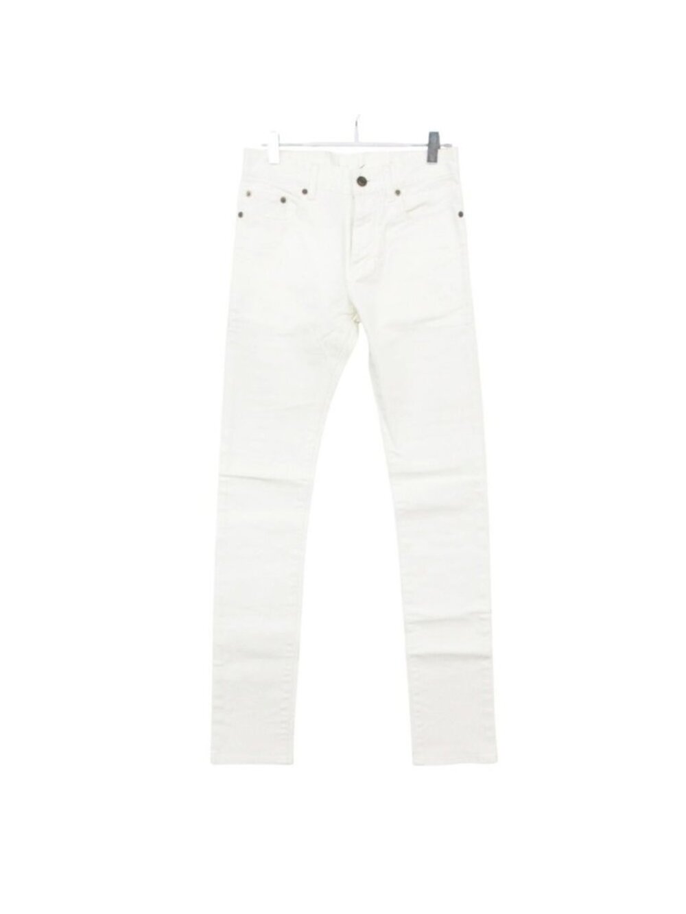 Saint Laurent Denim Pants by Hedi Sliman Slimane Era Skinny Jeans White